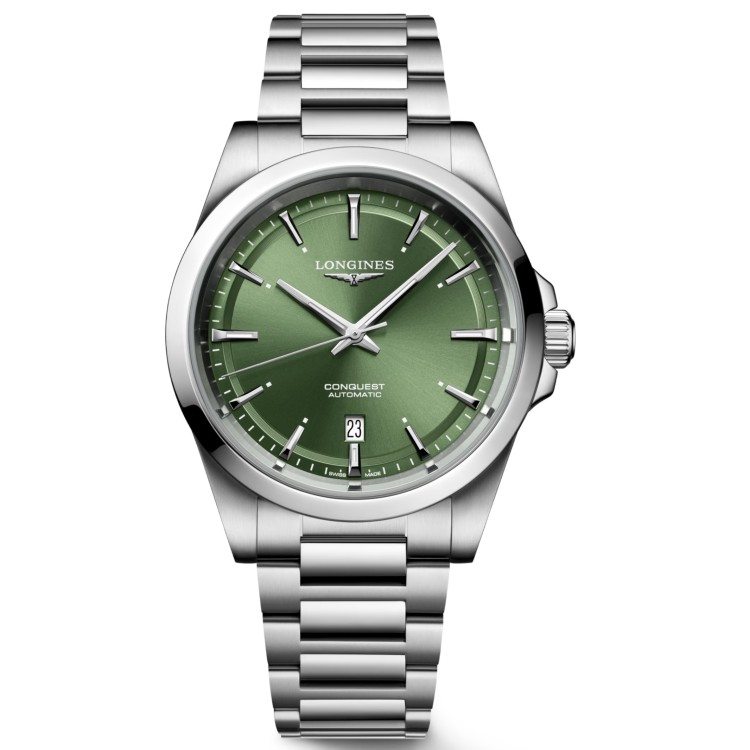 LONGINES CONQUEST L3.830.4.02.6 misura 41 mm Automatico Verde