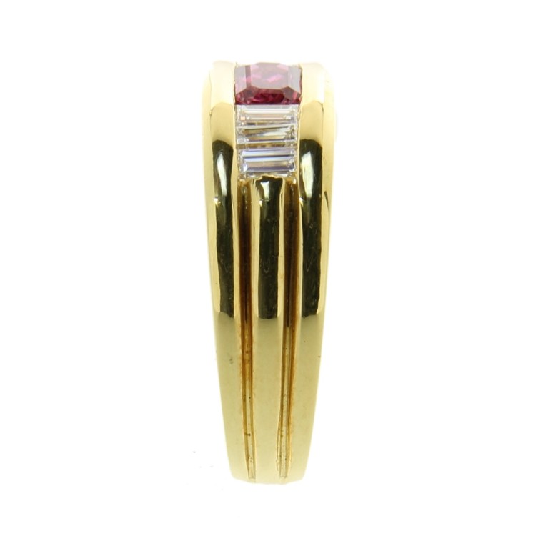 Fedina Riviere Rubini Diamanti ct 0,46 Oro 18 kt