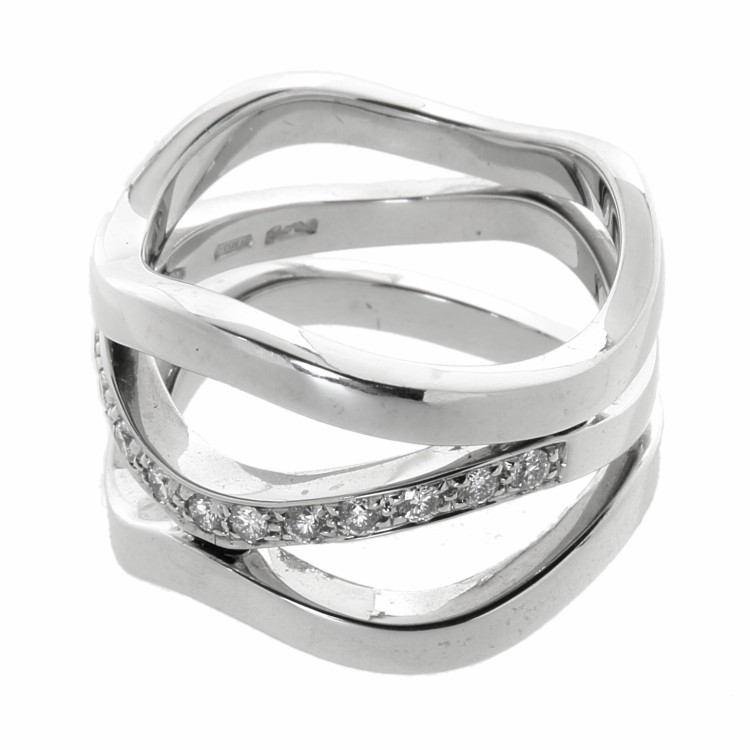 ALFIERI & St JOHN Anello Diamanti ct 0,27 Oro 18 kt