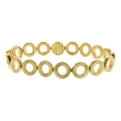 Bracciale Cerchi Satinato Oro 18 kt