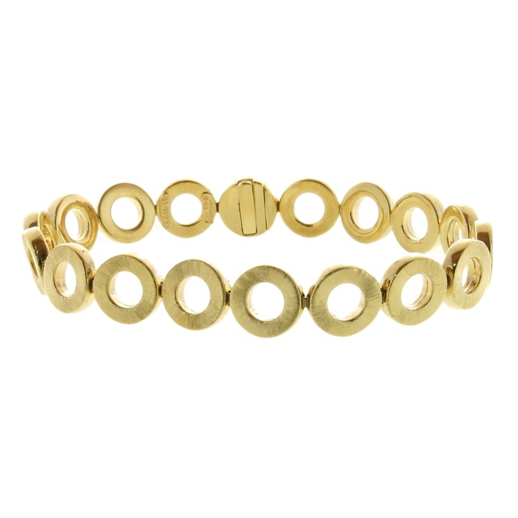 Bracciale Cerchi Satinato Oro 18 kt