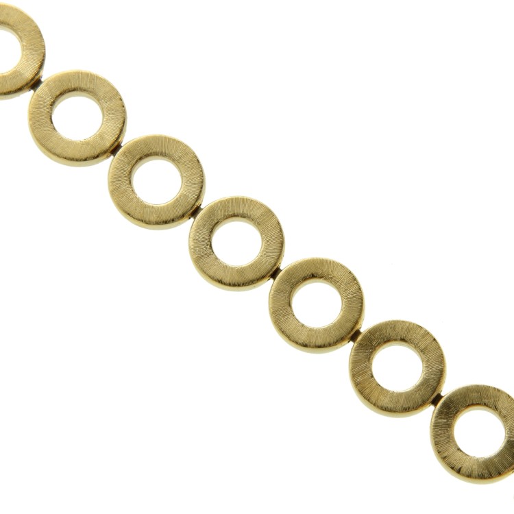 Bracciale Cerchi Satinato Oro 18 kt