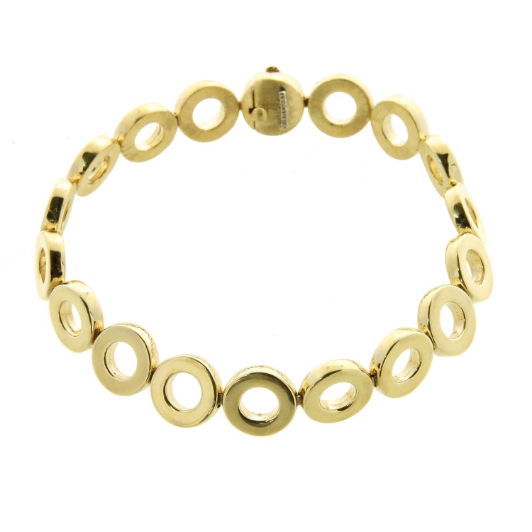 Bracciale Cerchi Satinato Oro 18 kt