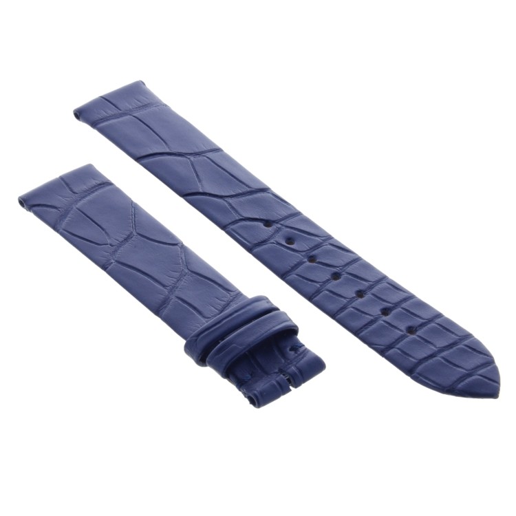 Longines Cinturino Alligatore L682168834 Blu Opalescente Opaco 16/14 mm