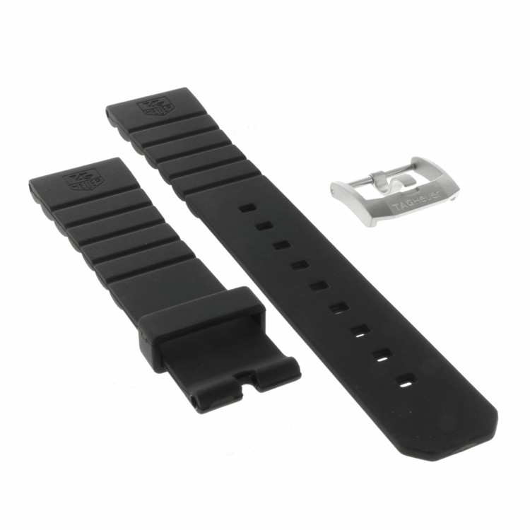 Tag Heuer Cinturino Formula 1 BT0705 Caucciù Nero 20/18 mm CAC111, WAC111, 844.006, WS211.
