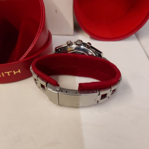ZENITH A386 Cronorafo Acciaio 38 mm anno 1971 con scatola Originale