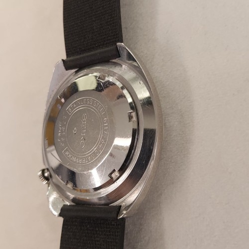 SEIKO Navigator Timer 6117-6410 Secondo Polso Gmt 41 mm  Cassa acciao