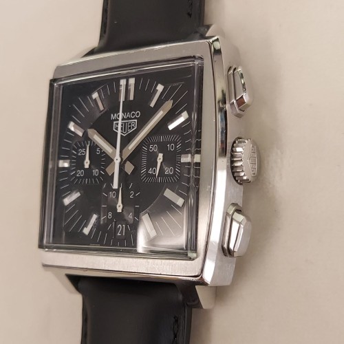 HEUER Monaco Cronografo Tag Heuer CS2111.FC8119 38 x 38 x 13,2 mm peso 95 gr anni 2000