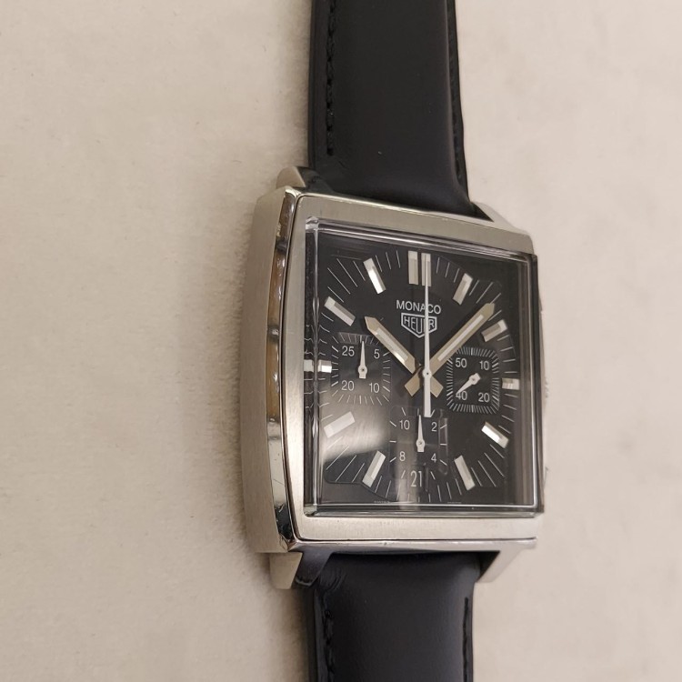 HEUER Monaco Cronografo Tag Heuer CS2111.FC8119 38 x 38 x 13,2 mm peso 95 gr anni 2000