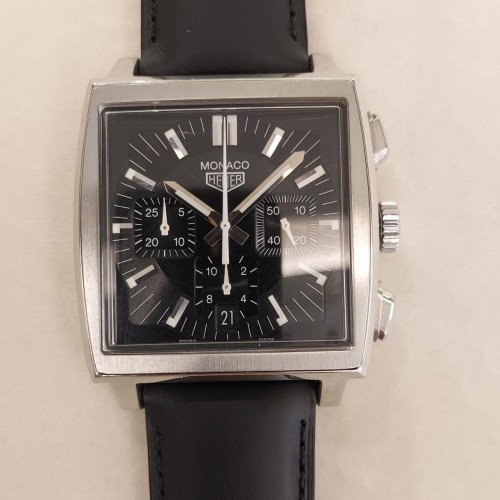 HEUER Monaco Cronografo Tag Heuer CS2111.FC8119 38 x 38 x 13,2 mm peso 95 gr anni 2000