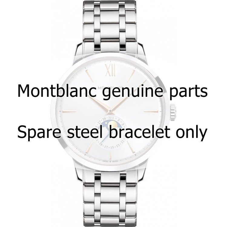Montblanc Bracciale 111797 per serie Heritage Spirit cassa da 41 mm ansa 19 mm.