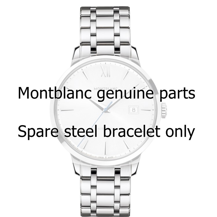 Montblanc Bracciale 111797 per serie Heritage Spirit cassa da 41 mm ansa 19 mm.
