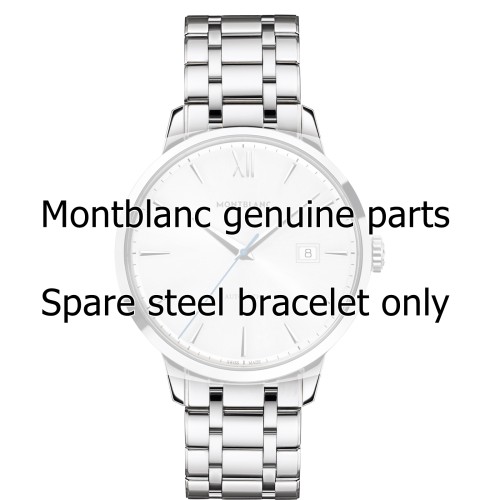 Montblanc Bracciale 111797 per serie Heritage Spirit cassa da 41 mm ansa 19 mm.