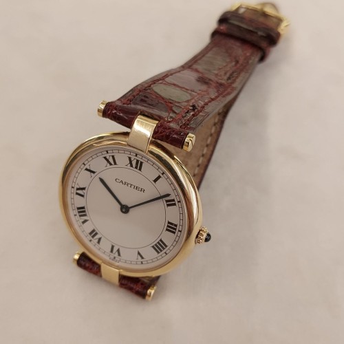 CARTIER Vendome 881001 Quarzo Oro Giallo 18 kt misura 30 x 5 mm