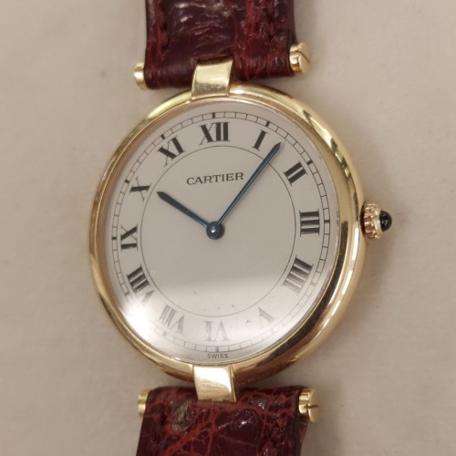 CARTIER Vendome 881001 Quarzo Oro Giallo 18 kt misura 30 x 5 mm