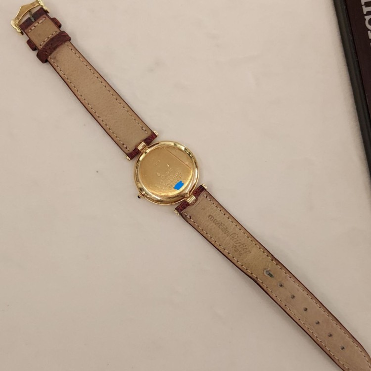 CARTIER Vendome 881001 Quarzo Oro Giallo 18 kt misura 30 x 5 mm
