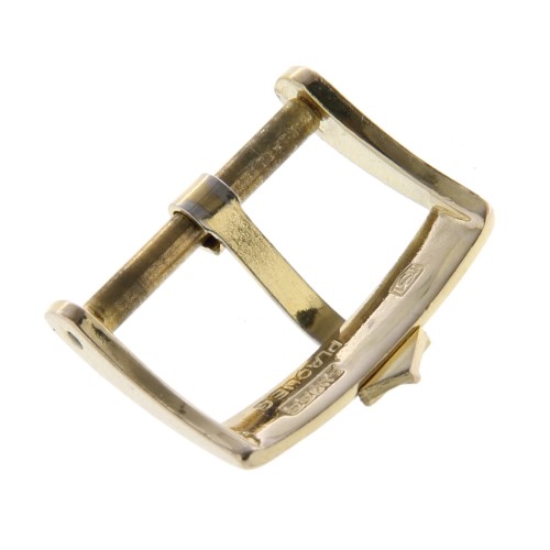 Zenith Fibbia Vintage Stella applicata Placcata Oro ardiglione 16 mm