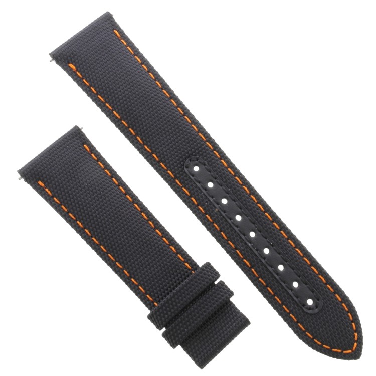 Mido Cinturino Commander Gradient Sintetico nero cucito arancio 21/18 mm. Per M0214073741102