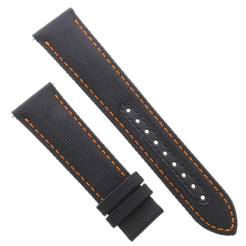 Mido Cinturino Commander Gradient Sintetico nero cucito arancio 21/18 mm. Per M0214073741102