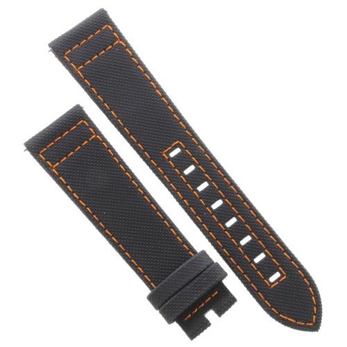 Mido Cinturino Ocean Star Tribute Pelle nero cucito arancio 21/18mm. Per M0268301105100