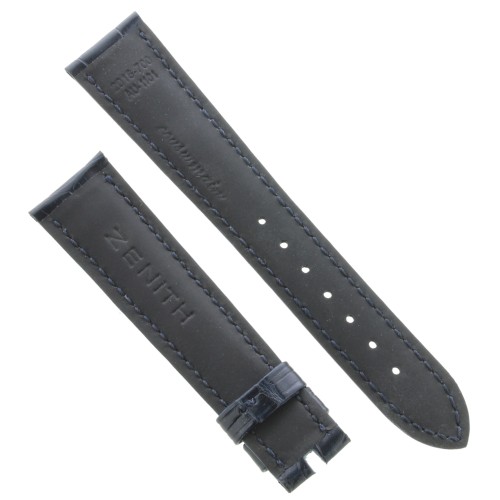 Zenith Cinturino C498 Alligatore Marrone opaco 20/16 mm