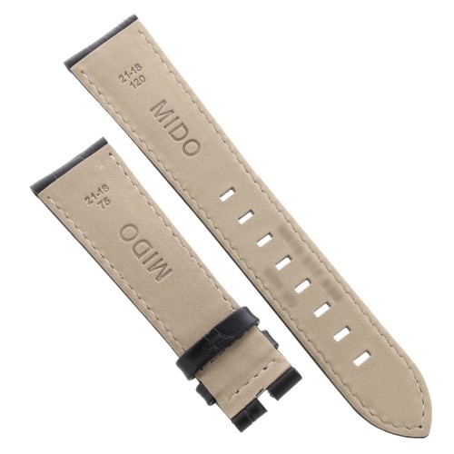Mido Cinturino Multifort Patrimony  pelle stampata Nero 21/18 mm. M040427160520