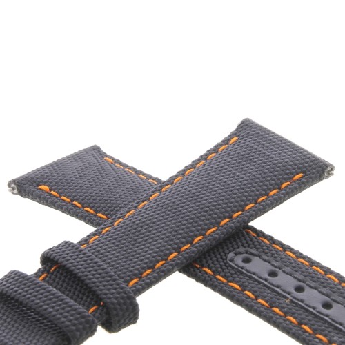 Mido Cinturino Commander Gradient Sintetico nero cucito arancio 21/18 mm. Per M0214073741102
