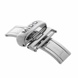 MIDO chiusura deployante Acciaio 18 mm. Per cinturini in Pelle e Alligatore 2