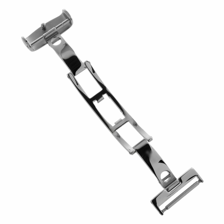 MIDO chiusura deployante Acciaio 18 mm. Per cinturini in Pelle e Alligatore