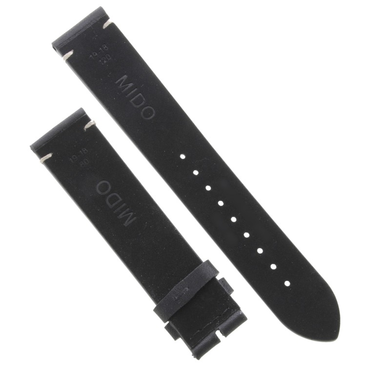 Mido Cinturino Multifort Partimony Pelle nero 19/18mm. Per M040.407.16.060.00