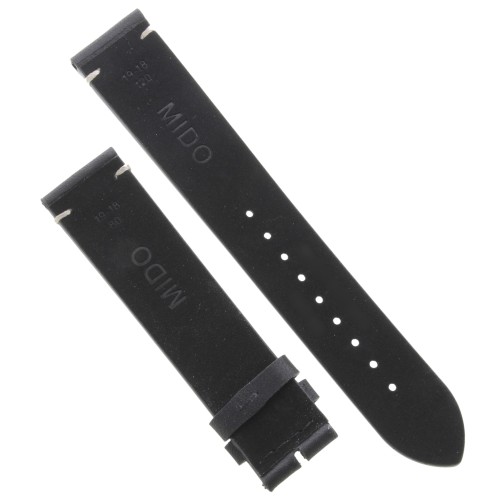Mido Cinturino Multifort Partimony Pelle nero 19/18mm. Per M040.407.16.060.00