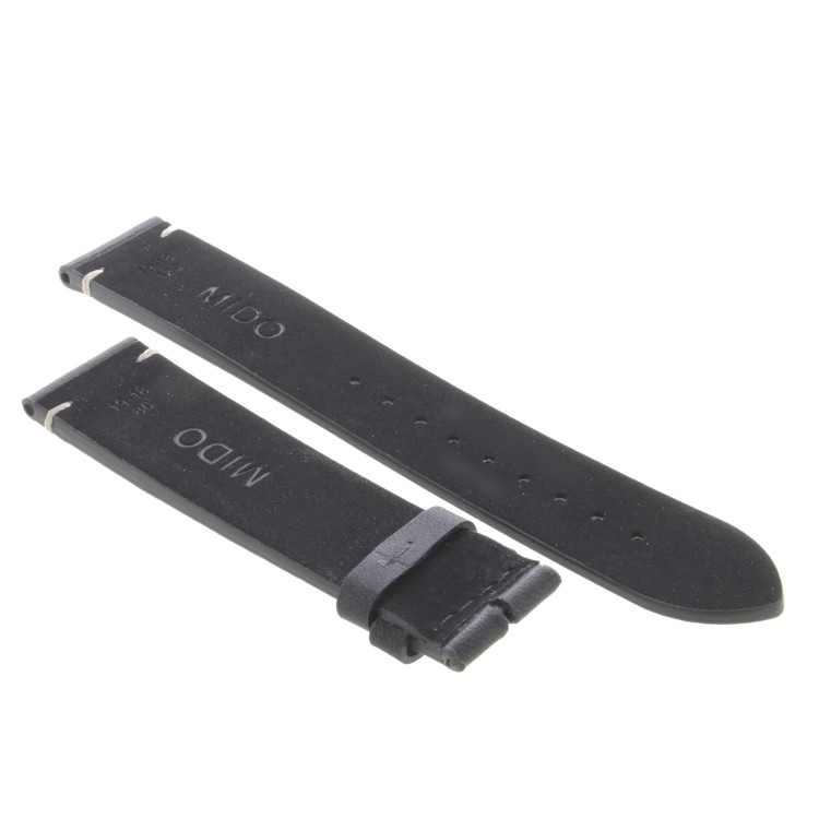 Mido Cinturino Multifort Partimony Pelle nero 19/18mm. Per M040.407.16.060.00