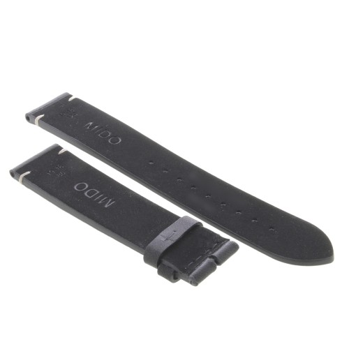 Mido Cinturino Multifort Partimony Pelle nero 19/18mm. Per M040.407.16.060.00