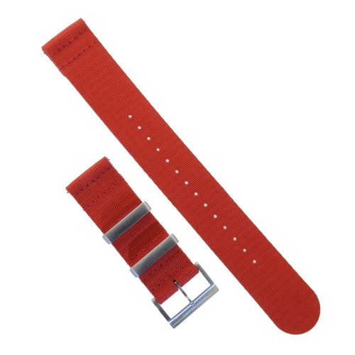 Montblanc Cinturino Caucciù Rosso 22/22 mm per Smartwatch Summit e altri.
