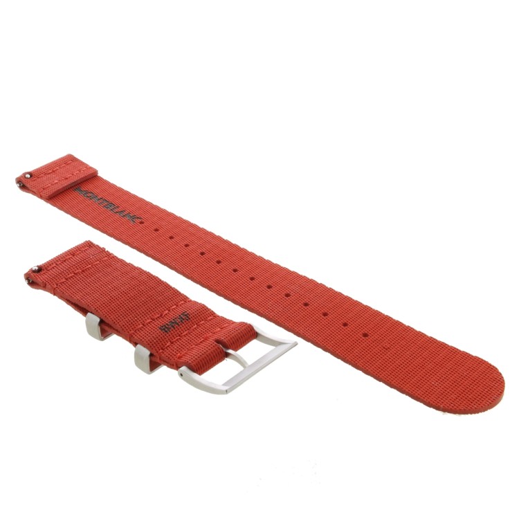 Montblanc Cinturino Caucciù Rosso 22/22 mm per Smartwatch Summit e altri.