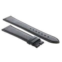 OMEGA cinturino pelle Nero 19/16 Saffiano. De Ville, Prestige, Seamaster 2