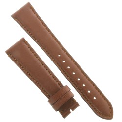 Cinturino Pelle Agnello Cucito a Mano Marrone Gold opaco 20/16 mm B40B classico.