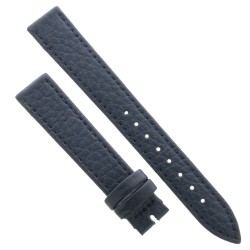 Cinturino Pelle Martellata Blu opaco Piatto 16/14 mm B28B classico