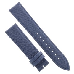 Cinturino Pelle Martellata Blu opaco Piatto 20/18 mm B28B classico