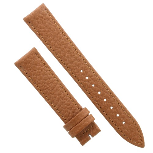 Cinturino Pelle Martellata Marrone Miele opaco Piatto 18/16 mm B28B classico