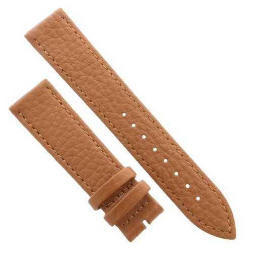 Cinturino Pelle Martellata Marrone Miele opaco Piatto 20/18 mm B28B classico
