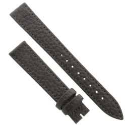 Cinturino Pelle Martellata Marrone Scuro opaco Piatto 16/14 mm B28B classico