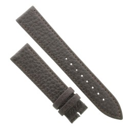 Cinturino Pelle Martellata Marrone Scuro opaco Piatto 20/18 mm B28B classico