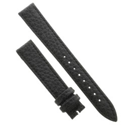 Cinturino Pelle Martellata Nero opaco Piatto 16/14 mm B28B classico