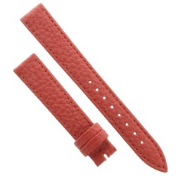 Cinturino Pelle Martellata Rosso opaco Piatto 16/14 mm B28B classico