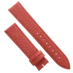 Cinturino Pelle Martellata Rosso opaco Piatto 20/18 mm B28B classico