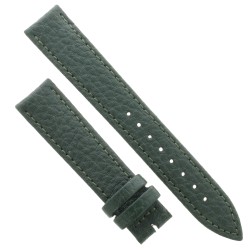 Cinturino Pelle Martellata Verde opaco Piatto 18/16 mm B28B classico