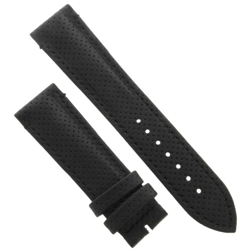 Cinturino Water Resistant Vitello Nero Opaco Microfori 22/20 mm B50N classico