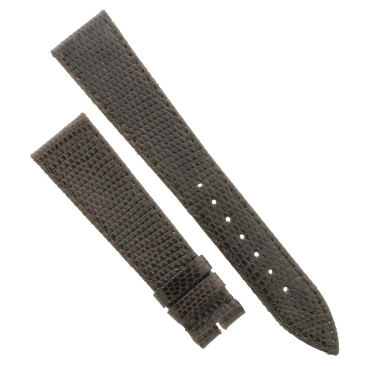 Cinturino Lucertola Marrone Semilucido Piatto 20/16 B28B forma classica