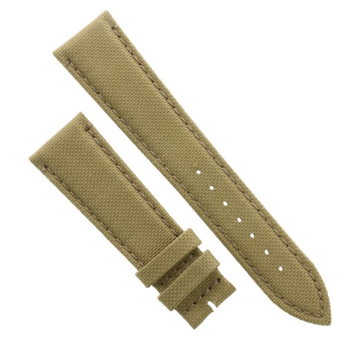 Cinturino Water Resistant Tessuto/Lorica Marrone Sabbia 22/18 mm B45N classico.